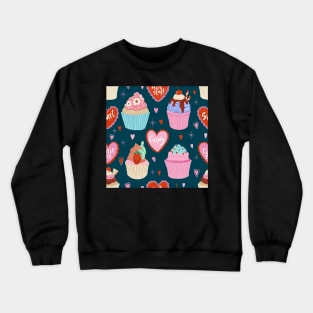 Cupcake valentine Crewneck Sweatshirt